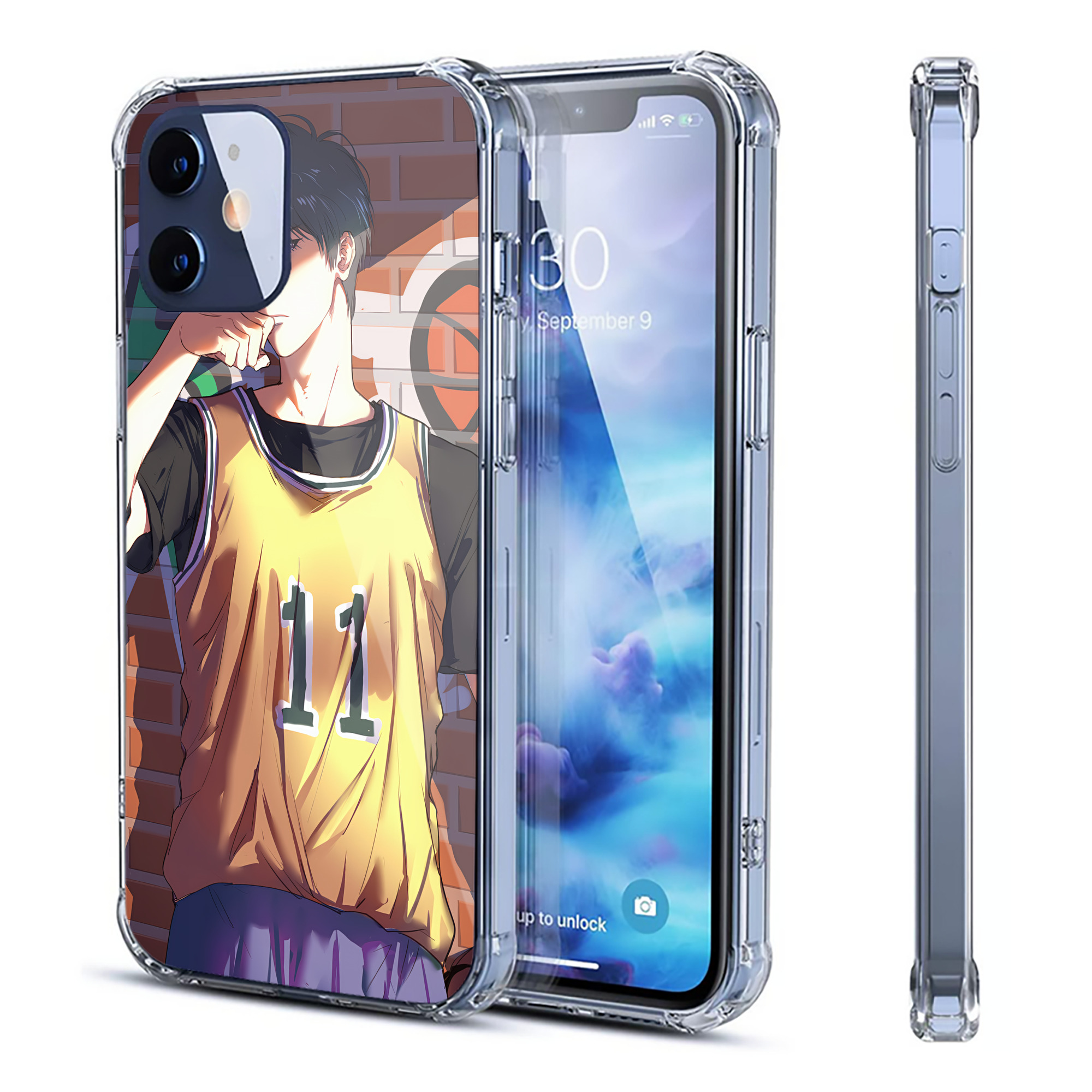 （画像用） SLAM DUNK／スラムダンク 【iPhone 12シリーズ対応】透明スマホケース（クリアソフトケース）